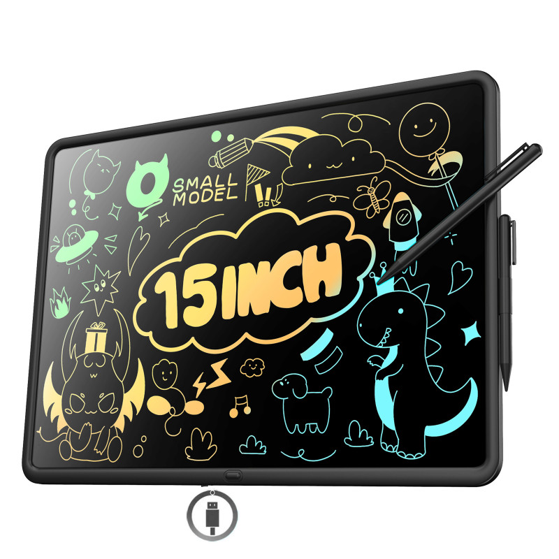 15inch Rechargeable LCD Tablets black